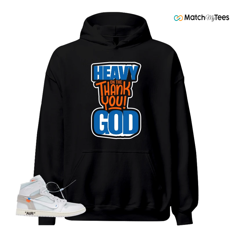 NIKE AIR JORDAN 1 RETRO HIGH VIRGIL ABLOH ARCHIVE ALASKA SNEAKER Matching Tees hoodie