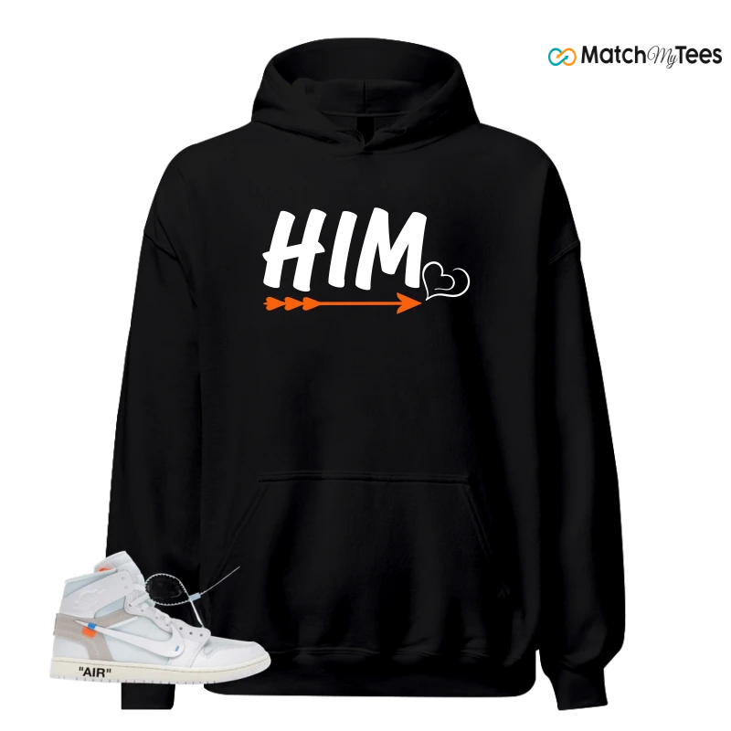 NIKE AIR JORDAN 1 RETRO HIGH VIRGIL ABLOH ARCHIVE ALASKA SNEAKER Matching Tees hoodie