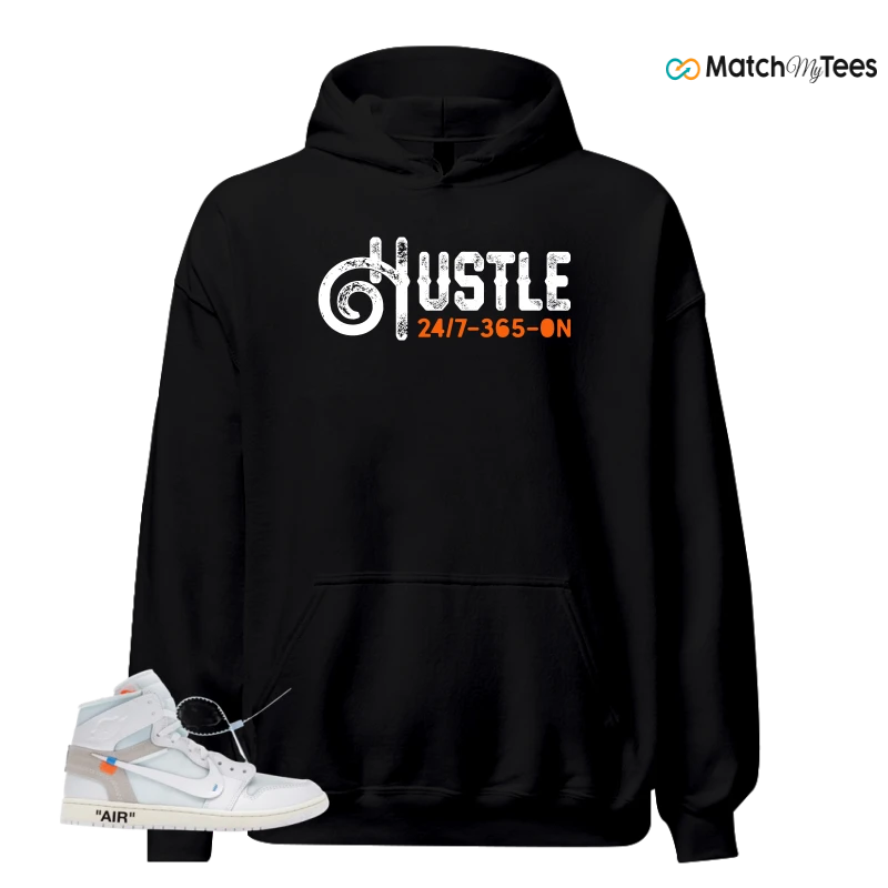 NIKE AIR JORDAN 1 RETRO HIGH VIRGIL ABLOH ARCHIVE ALASKA SNEAKER Matching Tees hoodie