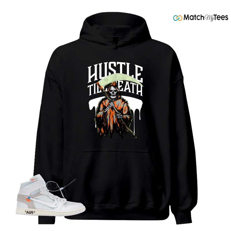 NIKE AIR JORDAN 1 RETRO HIGH VIRGIL ABLOH ARCHIVE ALASKA SNEAKER Matching Tees hoodie