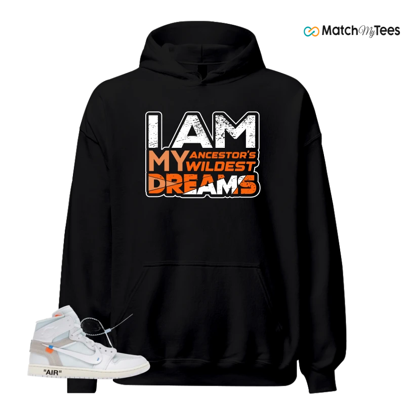 NIKE AIR JORDAN 1 RETRO HIGH VIRGIL ABLOH ARCHIVE ALASKA SNEAKER Matching Tees hoodie