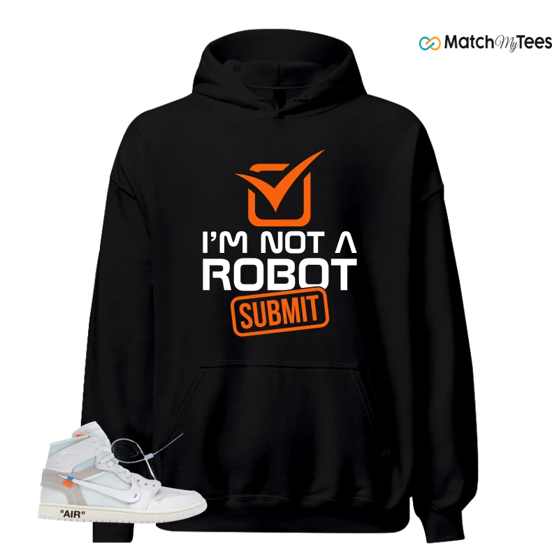 NIKE AIR JORDAN 1 RETRO HIGH VIRGIL ABLOH ARCHIVE ALASKA SNEAKER Matching Tees hoodie