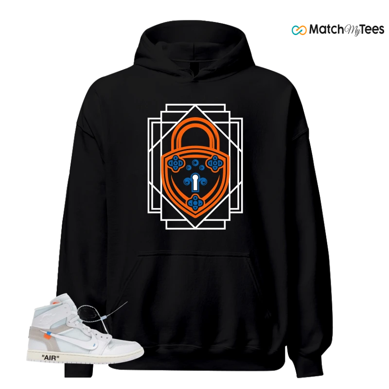 NIKE AIR JORDAN 1 RETRO HIGH VIRGIL ABLOH ARCHIVE ALASKA SNEAKER Matching Tees hoodie