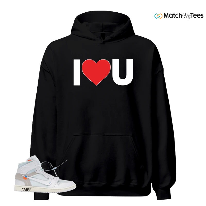 NIKE AIR JORDAN 1 RETRO HIGH VIRGIL ABLOH ARCHIVE ALASKA SNEAKER Matching Tees hoodie