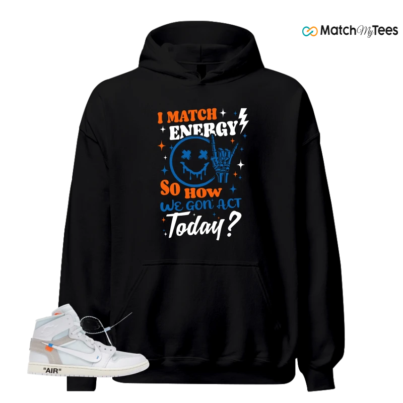 NIKE AIR JORDAN 1 RETRO HIGH VIRGIL ABLOH ARCHIVE ALASKA SNEAKER Matching Tees hoodie