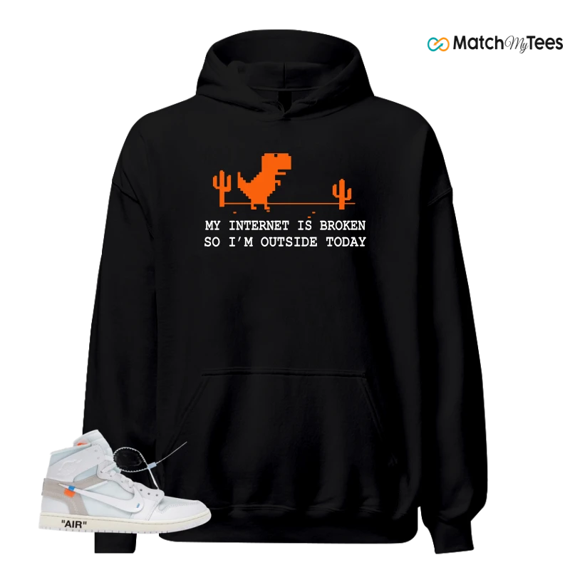 NIKE AIR JORDAN 1 RETRO HIGH VIRGIL ABLOH ARCHIVE ALASKA SNEAKER Matching Tees hoodie