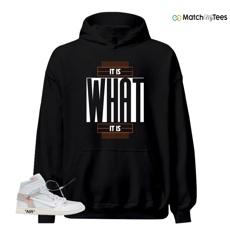 NIKE AIR JORDAN 1 RETRO HIGH VIRGIL ABLOH ARCHIVE ALASKA SNEAKER Matching Tees hoodie