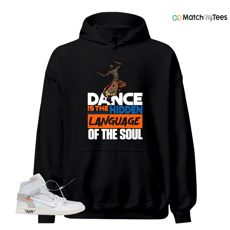 NIKE AIR JORDAN 1 RETRO HIGH VIRGIL ABLOH ARCHIVE ALASKA SNEAKER Matching Tees hoodie