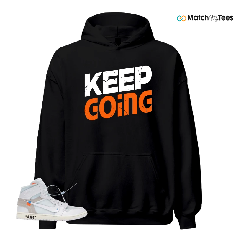 NIKE AIR JORDAN 1 RETRO HIGH VIRGIL ABLOH ARCHIVE ALASKA SNEAKER Matching Tees hoodie