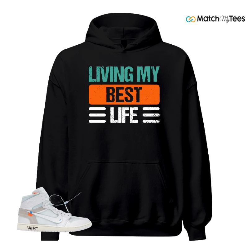 NIKE AIR JORDAN 1 RETRO HIGH VIRGIL ABLOH ARCHIVE ALASKA SNEAKER Matching Tees hoodie