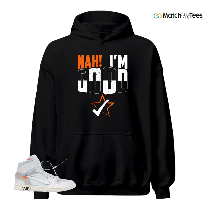 NIKE AIR JORDAN 1 RETRO HIGH VIRGIL ABLOH ARCHIVE ALASKA SNEAKER Matching Tees hoodie