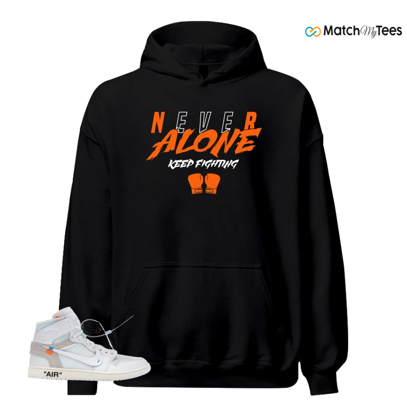 NIKE AIR JORDAN 1 RETRO HIGH VIRGIL ABLOH ARCHIVE ALASKA SNEAKER Matching Tees hoodie