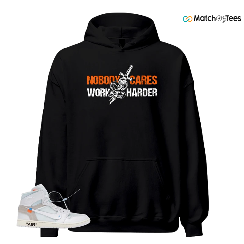 NIKE AIR JORDAN 1 RETRO HIGH VIRGIL ABLOH ARCHIVE ALASKA SNEAKER Matching Tees hoodie