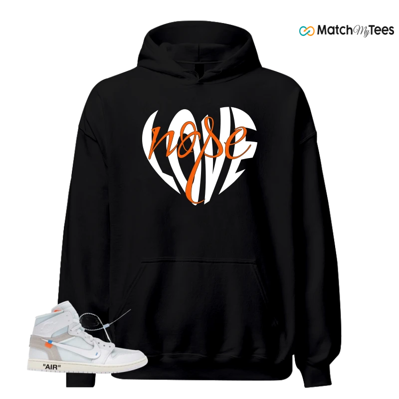 NIKE AIR JORDAN 1 RETRO HIGH VIRGIL ABLOH ARCHIVE ALASKA SNEAKER Matching Tees hoodie