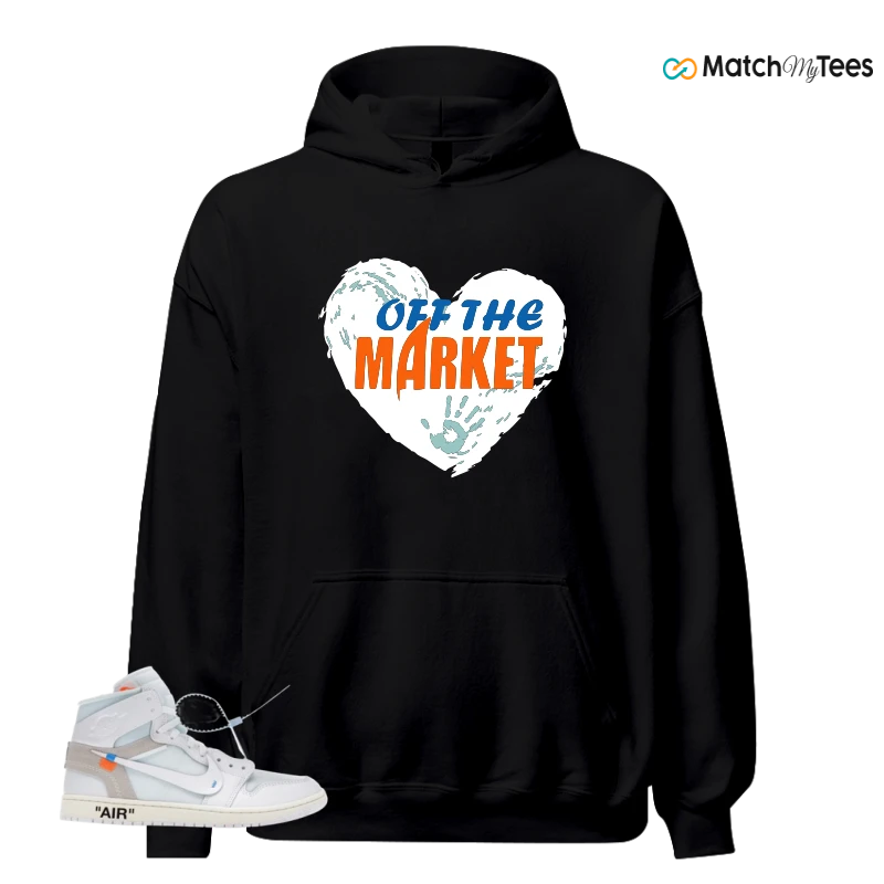 NIKE AIR JORDAN 1 RETRO HIGH VIRGIL ABLOH ARCHIVE ALASKA SNEAKER Matching Tees hoodie