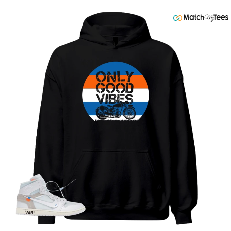 NIKE AIR JORDAN 1 RETRO HIGH VIRGIL ABLOH ARCHIVE ALASKA SNEAKER Matching Tees hoodie
