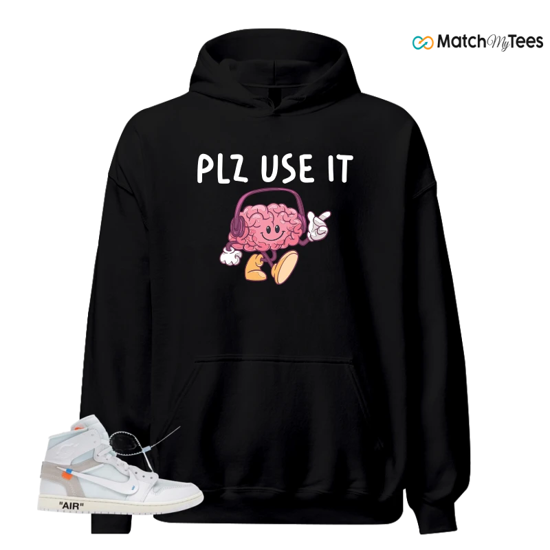 NIKE AIR JORDAN 1 RETRO HIGH VIRGIL ABLOH ARCHIVE ALASKA SNEAKER Matching Tees hoodie