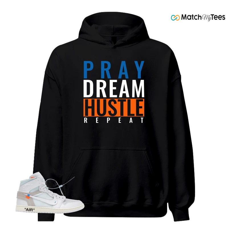 NIKE AIR JORDAN 1 RETRO HIGH VIRGIL ABLOH ARCHIVE ALASKA SNEAKER Matching Tees hoodie