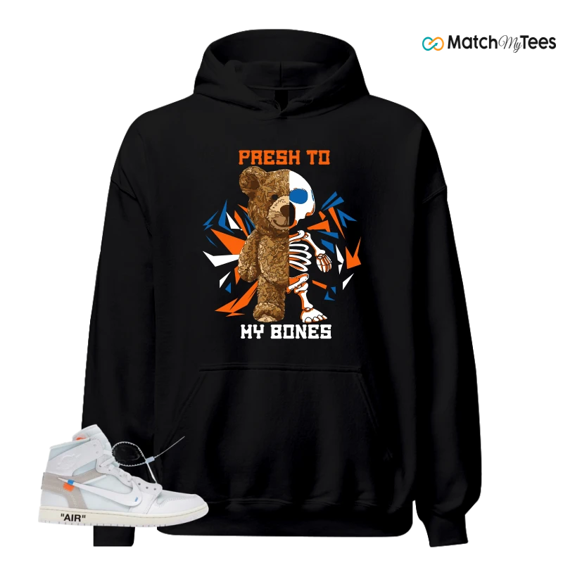 NIKE AIR JORDAN 1 RETRO HIGH VIRGIL ABLOH ARCHIVE ALASKA SNEAKER Matching Tees hoodie
