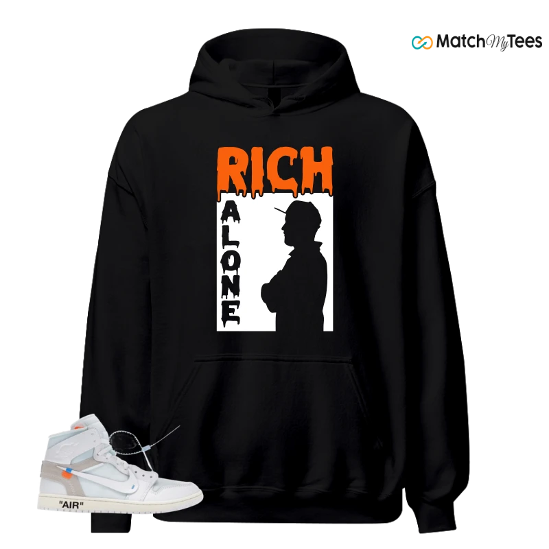 NIKE AIR JORDAN 1 RETRO HIGH VIRGIL ABLOH ARCHIVE ALASKA SNEAKER Matching Tees hoodie