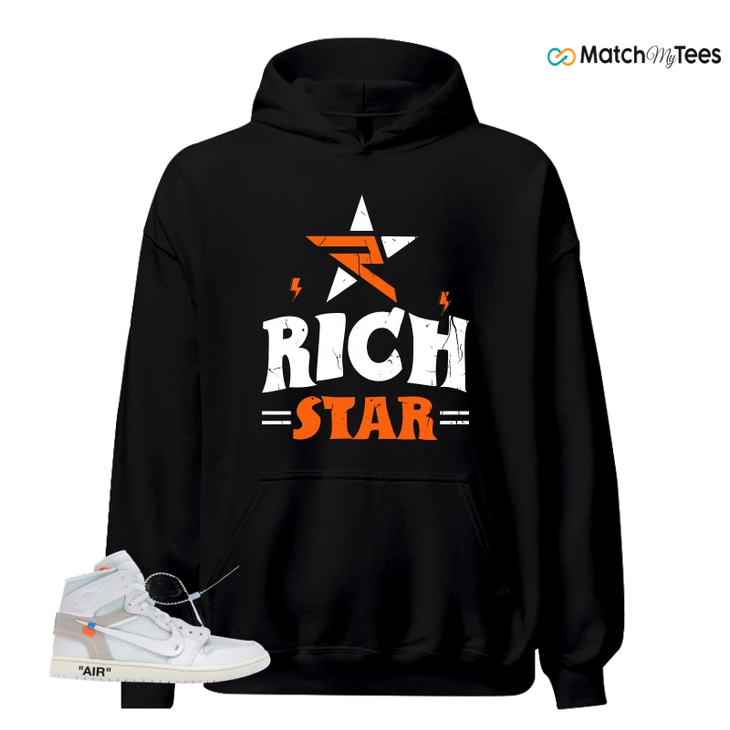 NIKE AIR JORDAN 1 RETRO HIGH VIRGIL ABLOH ARCHIVE ALASKA SNEAKER Matching Tees hoodie
