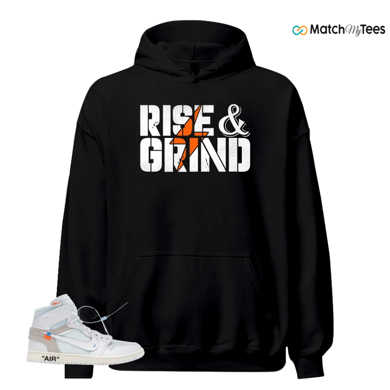 NIKE AIR JORDAN 1 RETRO HIGH VIRGIL ABLOH ARCHIVE ALASKA SNEAKER Matching Tees hoodie