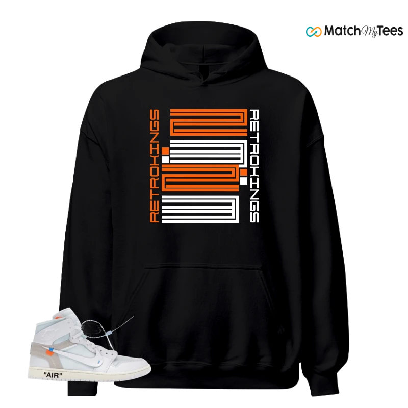 NIKE AIR JORDAN 1 RETRO HIGH VIRGIL ABLOH ARCHIVE ALASKA SNEAKER Matching Tees hoodie