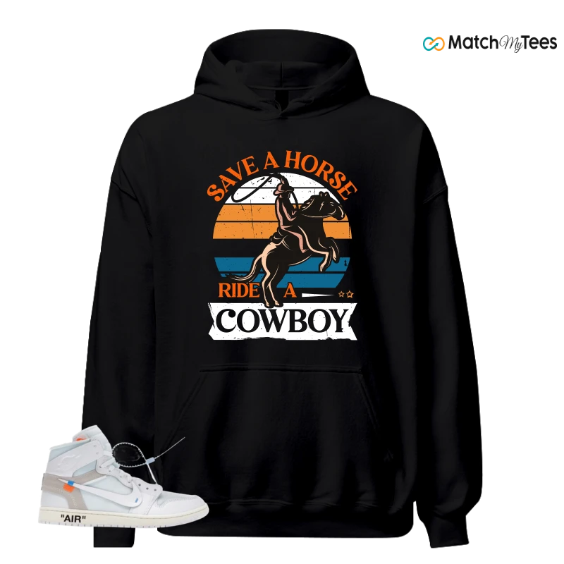 NIKE AIR JORDAN 1 RETRO HIGH VIRGIL ABLOH ARCHIVE ALASKA SNEAKER Matching Tees hoodie