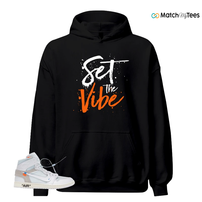 NIKE AIR JORDAN 1 RETRO HIGH VIRGIL ABLOH ARCHIVE ALASKA SNEAKER Matching Tees hoodie