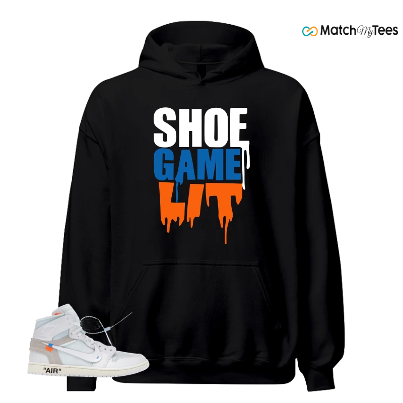 NIKE AIR JORDAN 1 RETRO HIGH VIRGIL ABLOH ARCHIVE ALASKA SNEAKER Matching Tees hoodie