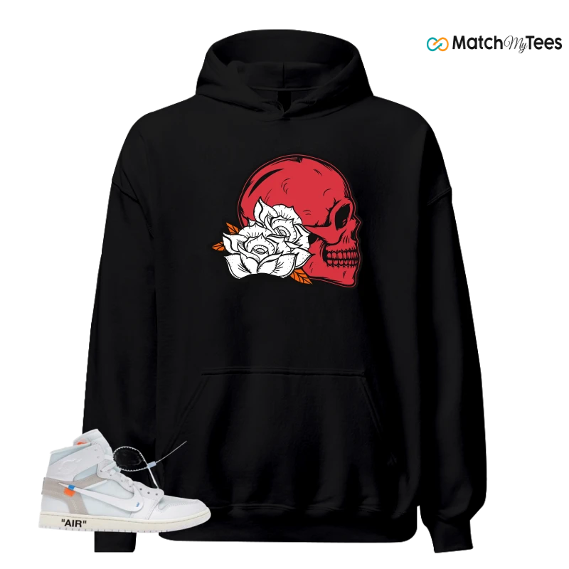 NIKE AIR JORDAN 1 RETRO HIGH VIRGIL ABLOH ARCHIVE ALASKA SNEAKER Matching Tees hoodie
