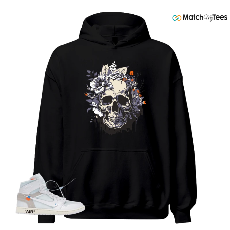 NIKE AIR JORDAN 1 RETRO HIGH VIRGIL ABLOH ARCHIVE ALASKA SNEAKER Matching Tees hoodie