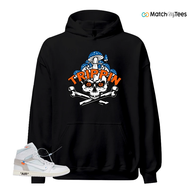 NIKE AIR JORDAN 1 RETRO HIGH VIRGIL ABLOH ARCHIVE ALASKA SNEAKER Matching Tees hoodie