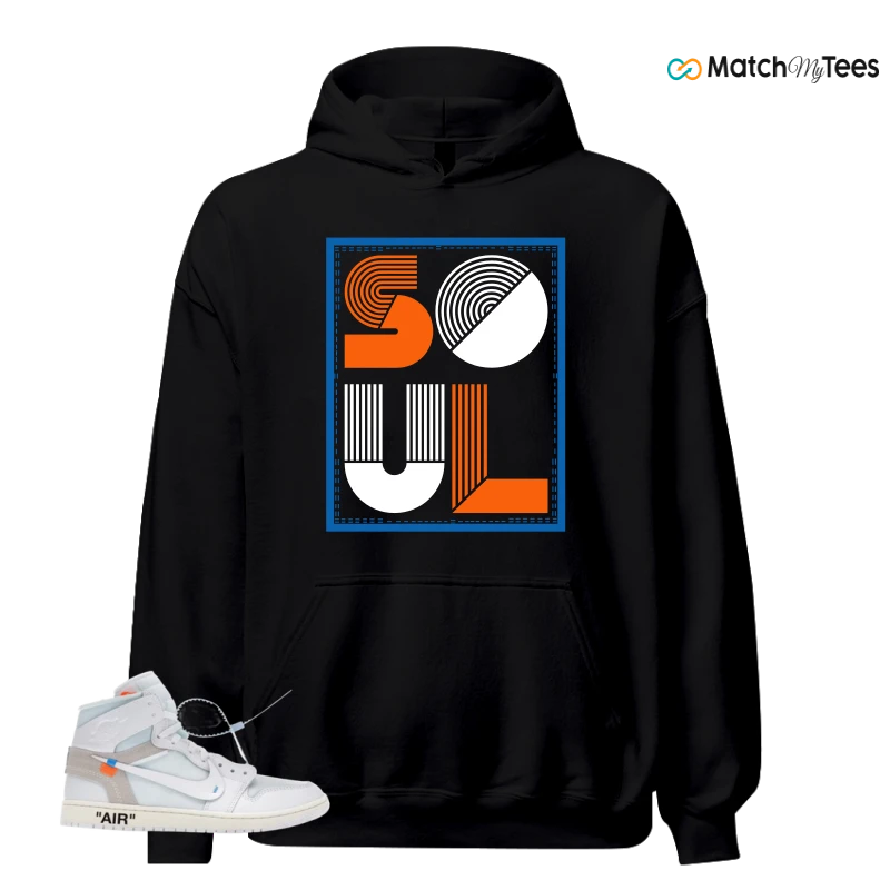 NIKE AIR JORDAN 1 RETRO HIGH VIRGIL ABLOH ARCHIVE ALASKA SNEAKER Matching Tees hoodie