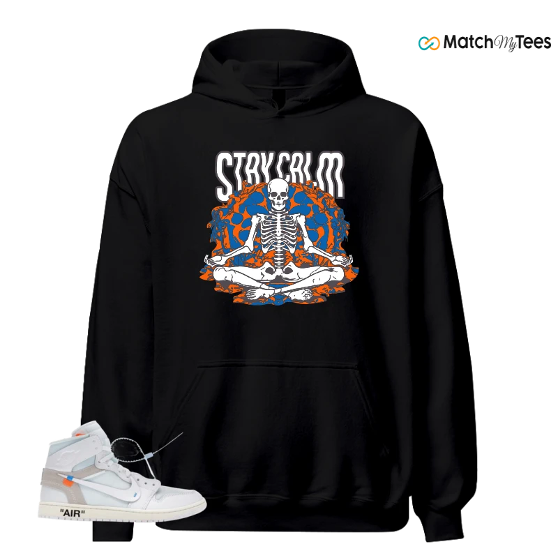 NIKE AIR JORDAN 1 RETRO HIGH VIRGIL ABLOH ARCHIVE ALASKA SNEAKER Matching Tees hoodie