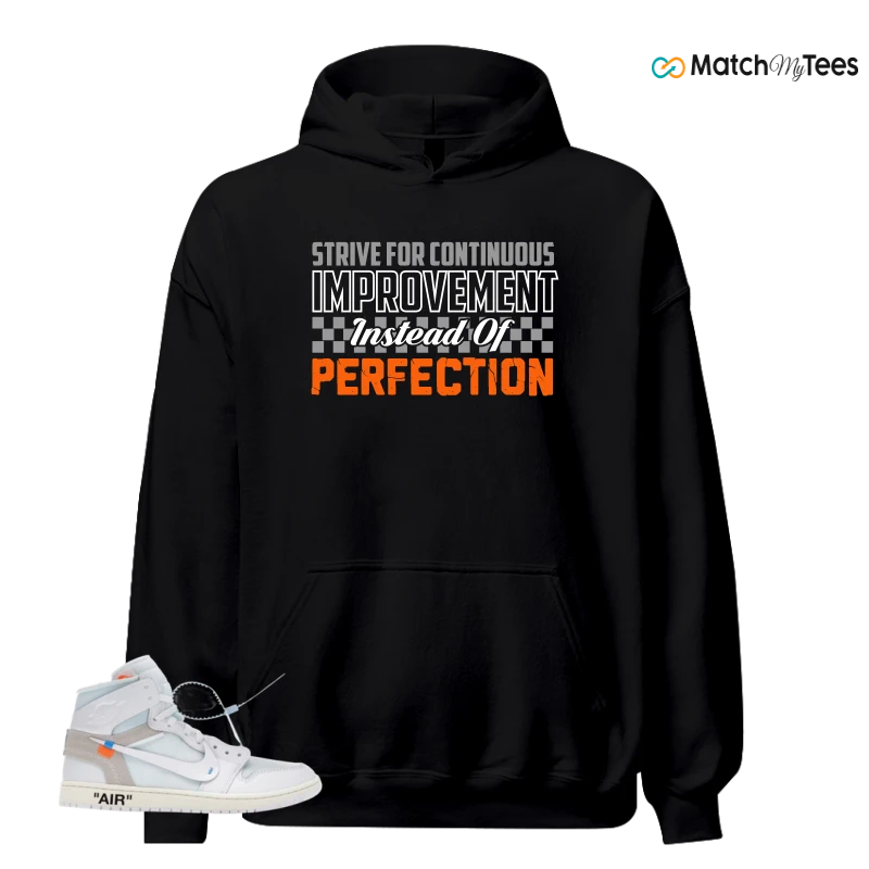 NIKE AIR JORDAN 1 RETRO HIGH VIRGIL ABLOH ARCHIVE ALASKA SNEAKER Matching Tees hoodie