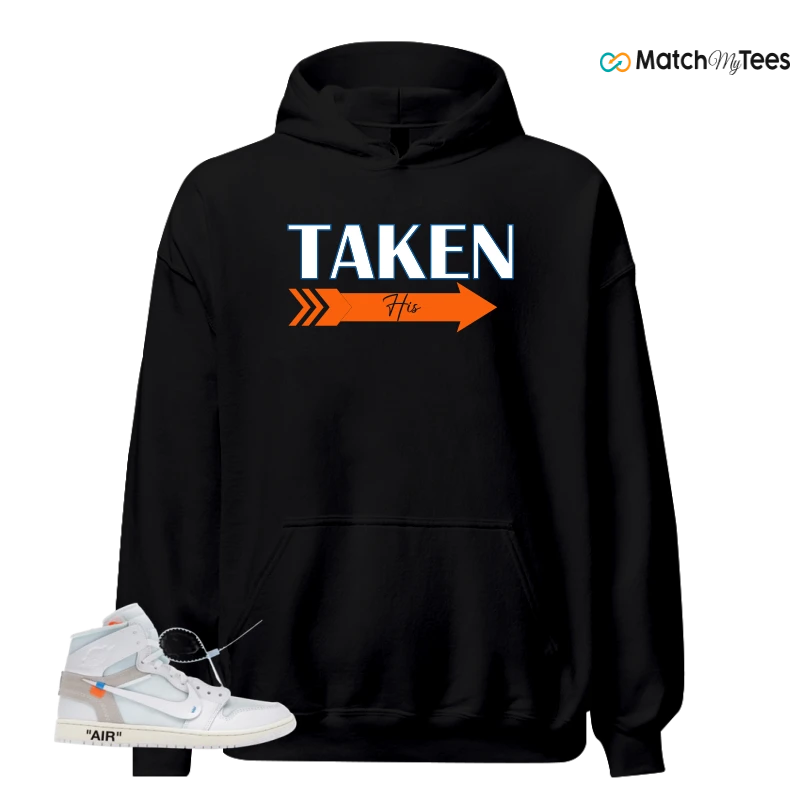 NIKE AIR JORDAN 1 RETRO HIGH VIRGIL ABLOH ARCHIVE ALASKA SNEAKER Matching Tees hoodie