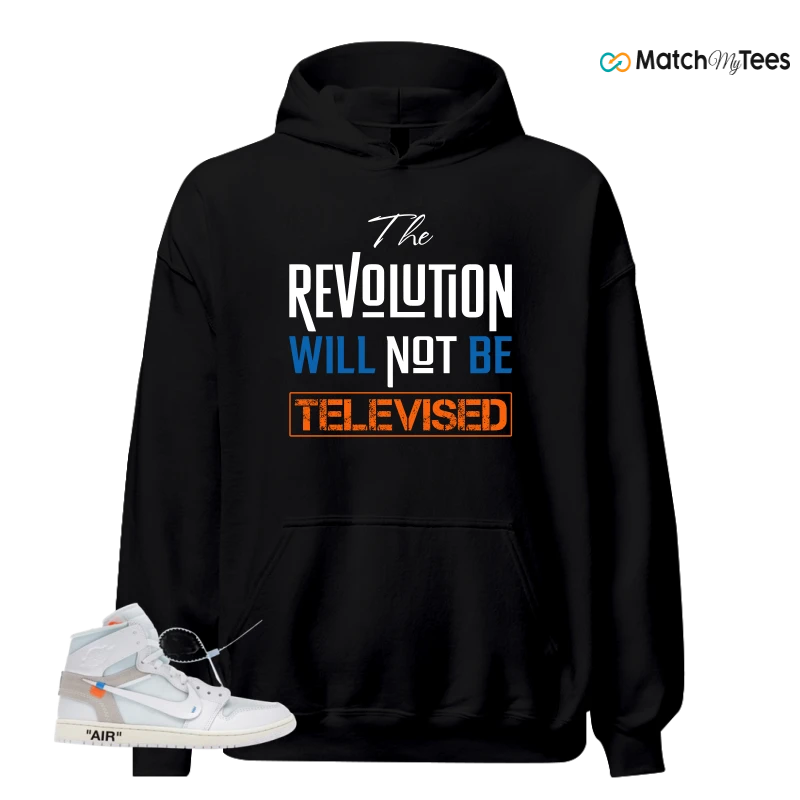 NIKE AIR JORDAN 1 RETRO HIGH VIRGIL ABLOH ARCHIVE ALASKA SNEAKER Matching Tees hoodie