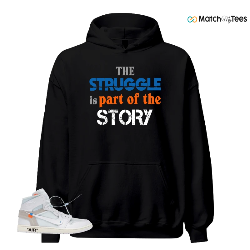NIKE AIR JORDAN 1 RETRO HIGH VIRGIL ABLOH ARCHIVE ALASKA SNEAKER Matching Tees hoodie