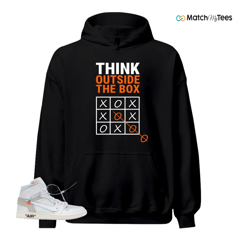 NIKE AIR JORDAN 1 RETRO HIGH VIRGIL ABLOH ARCHIVE ALASKA SNEAKER Matching Tees hoodie