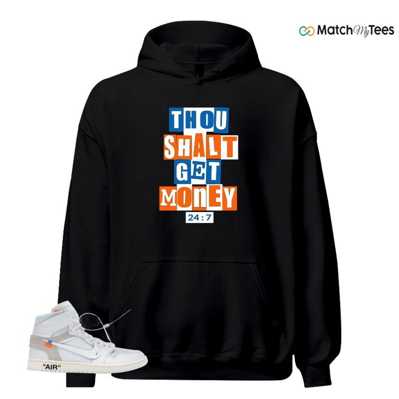 NIKE AIR JORDAN 1 RETRO HIGH VIRGIL ABLOH ARCHIVE ALASKA SNEAKER Matching Tees hoodie