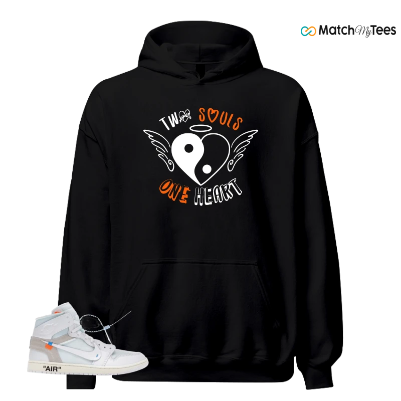 NIKE AIR JORDAN 1 RETRO HIGH VIRGIL ABLOH ARCHIVE ALASKA SNEAKER Matching Tees hoodie