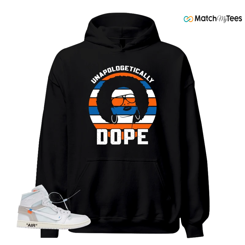 NIKE AIR JORDAN 1 RETRO HIGH VIRGIL ABLOH ARCHIVE ALASKA SNEAKER Matching Tees hoodie