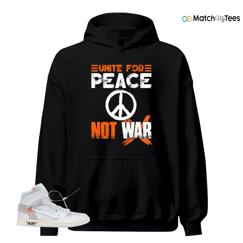 NIKE AIR JORDAN 1 RETRO HIGH VIRGIL ABLOH ARCHIVE ALASKA SNEAKER Matching Tees hoodie