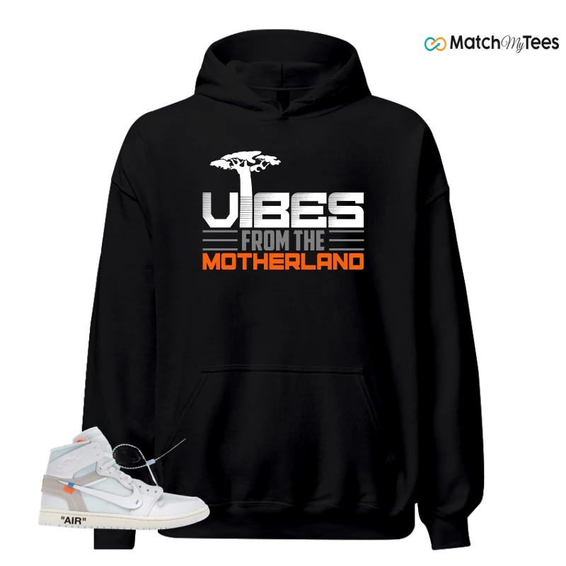 NIKE AIR JORDAN 1 RETRO HIGH VIRGIL ABLOH ARCHIVE ALASKA SNEAKER Matching Tees hoodie