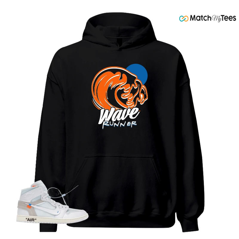 NIKE AIR JORDAN 1 RETRO HIGH VIRGIL ABLOH ARCHIVE ALASKA SNEAKER Matching Tees hoodie