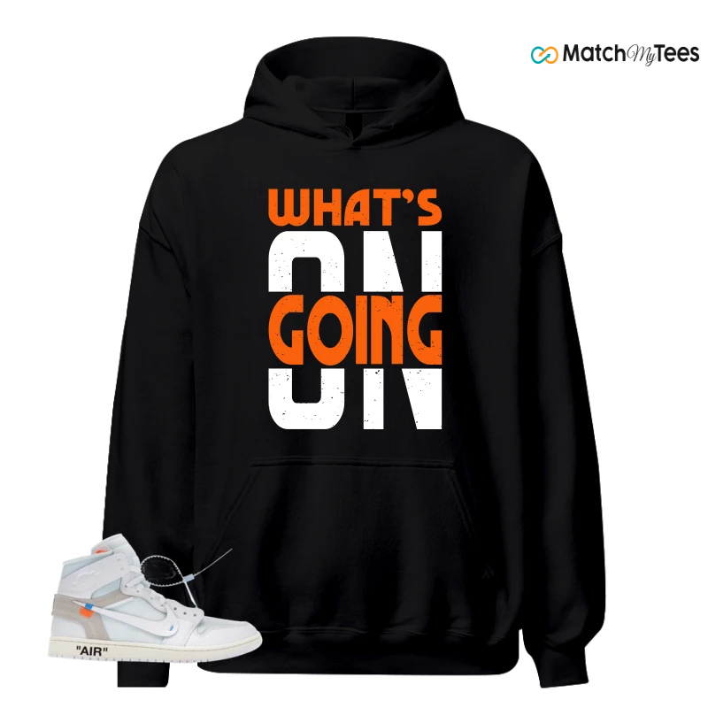 NIKE AIR JORDAN 1 RETRO HIGH VIRGIL ABLOH ARCHIVE ALASKA SNEAKER Matching Tees hoodie