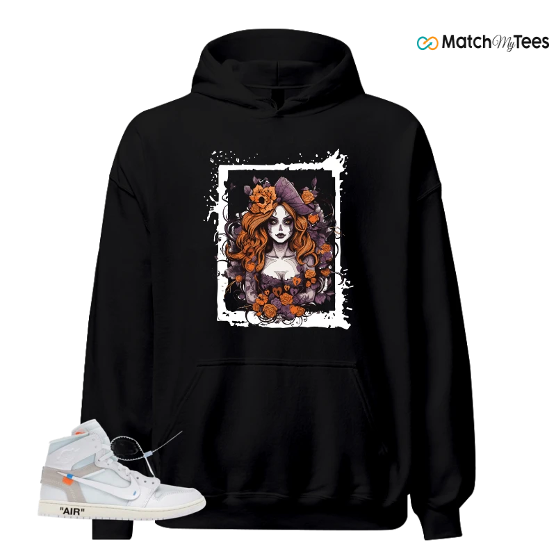 NIKE AIR JORDAN 1 RETRO HIGH VIRGIL ABLOH ARCHIVE ALASKA SNEAKER Matching Tees hoodie