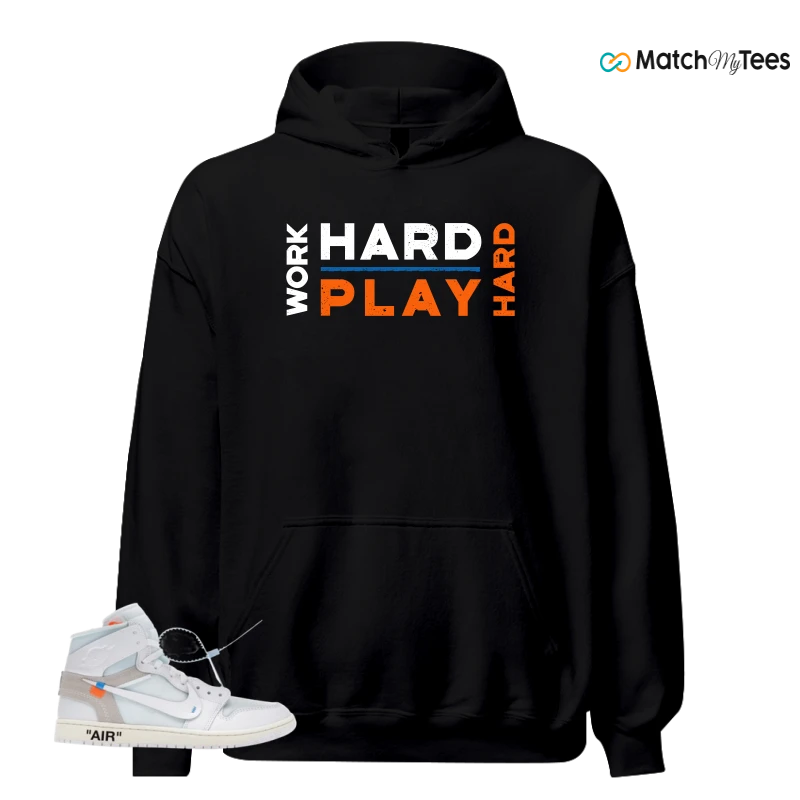NIKE AIR JORDAN 1 RETRO HIGH VIRGIL ABLOH ARCHIVE ALASKA SNEAKER Matching Tees hoodie