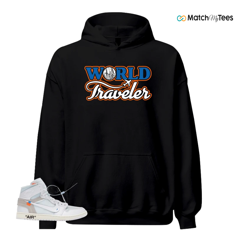 NIKE AIR JORDAN 1 RETRO HIGH VIRGIL ABLOH ARCHIVE ALASKA SNEAKER Matching Tees hoodie